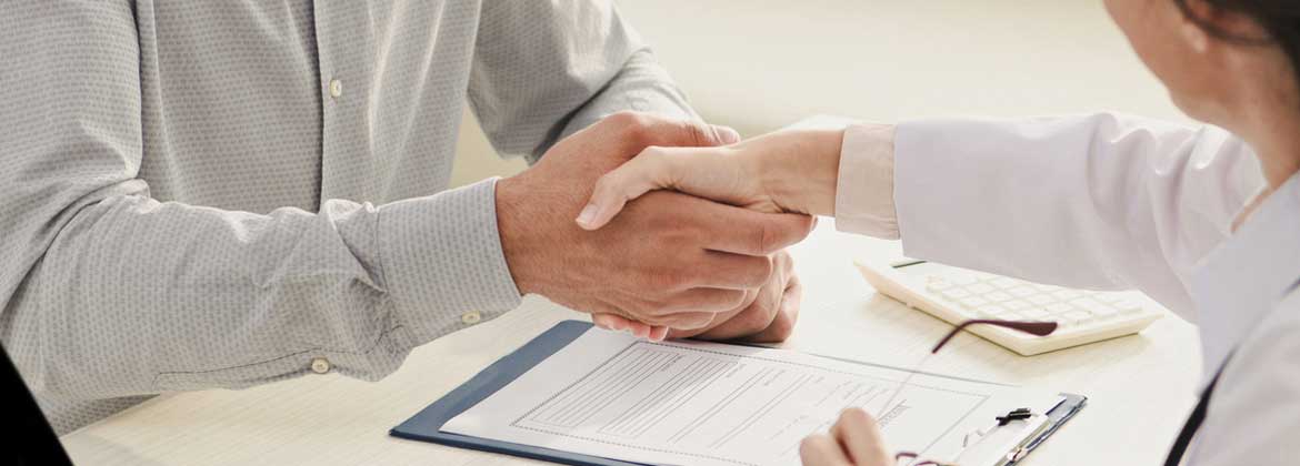 hands shaking over agreement with Business Insurance in San Luis Obispo County, CA